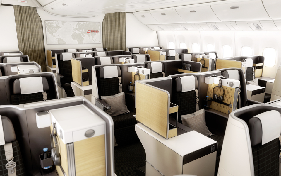 Business class Swiss AIR Boeing 777 300ER
