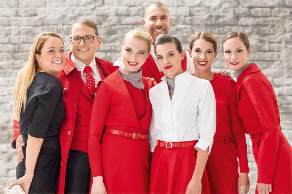 austrian airlines crew