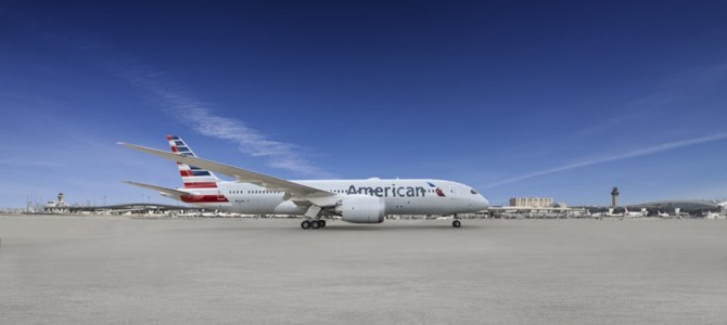 American Airlines boeing 787 
