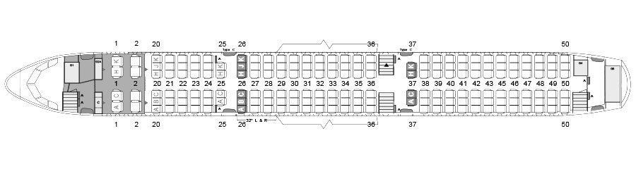 EVA AIR A321 SEAT MAP