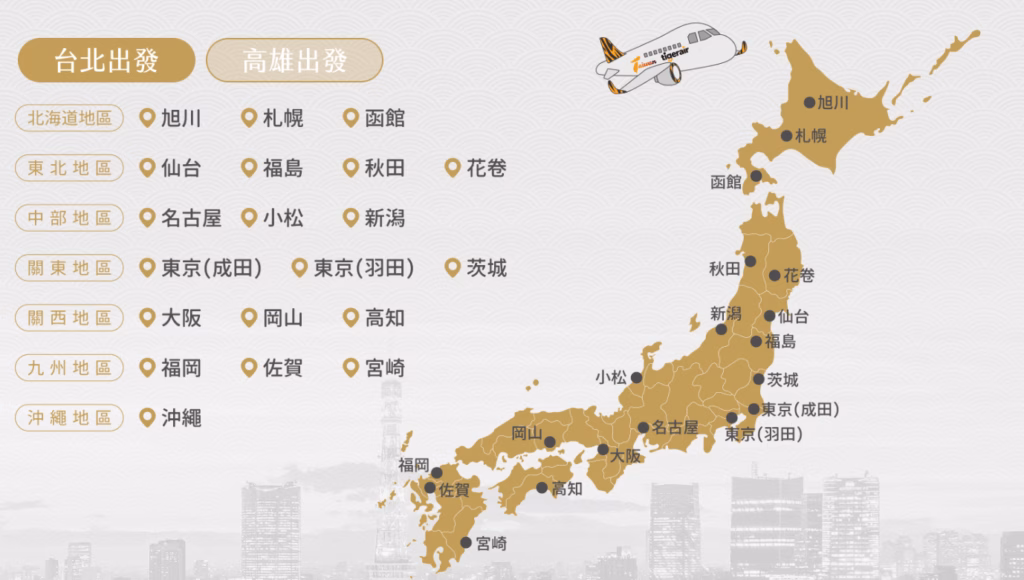 2025台灣飛日本機票攻略